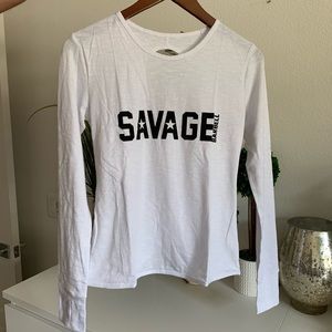 Long sleeve savage top